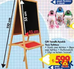 ÇİFT TARAFLI AYAKLI YAZI TAHTASI